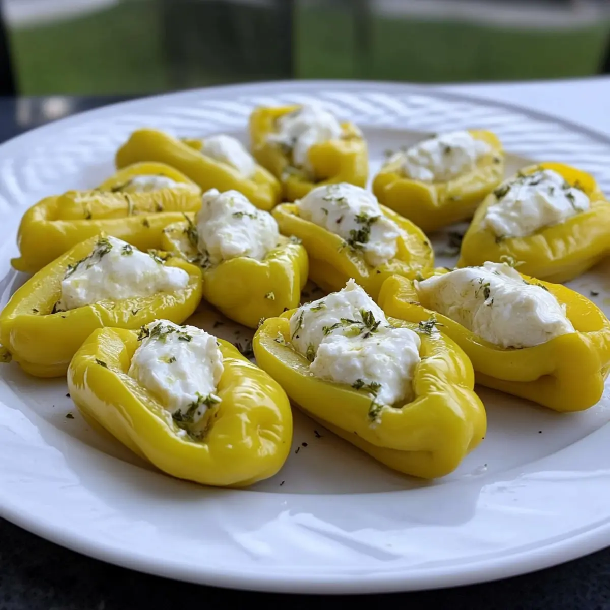 Herbed Goat Cheese Stuffed Peperoncini fym2no