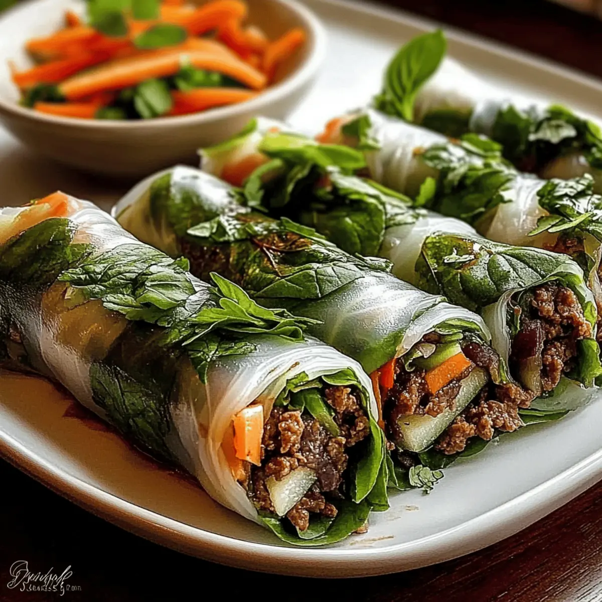 Thai Basil Beef Rolls jp8ofc