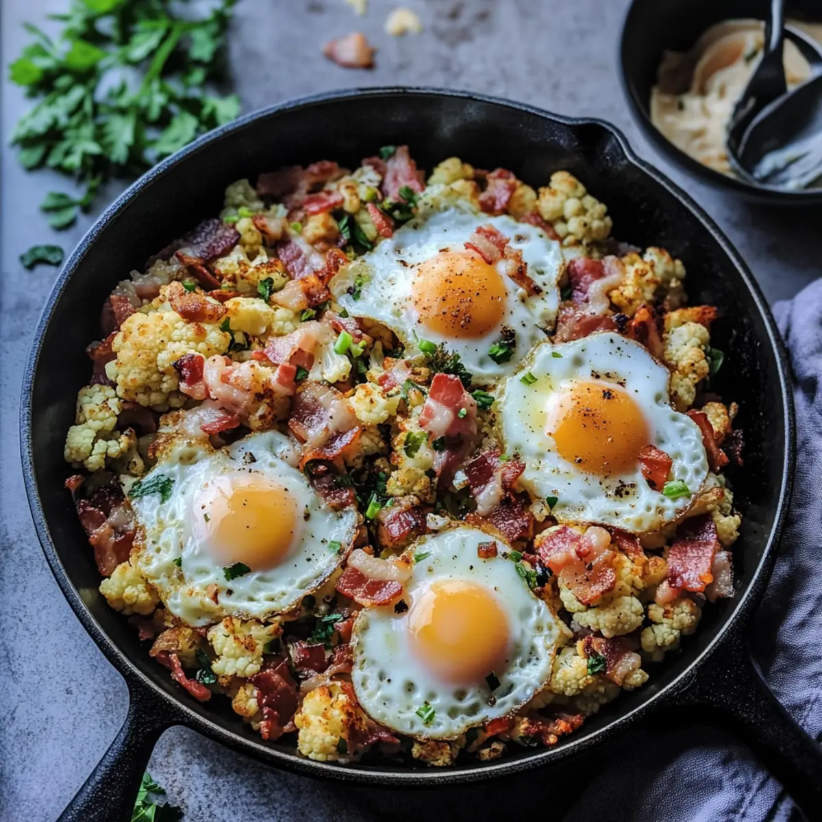 Turkish Cauliflower Breakfast Hash ytkapk