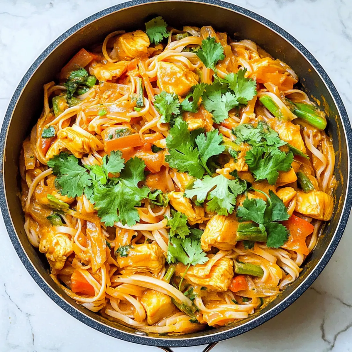 Irresistible Coconut Curry Chicken and Rice Noodles Recipe