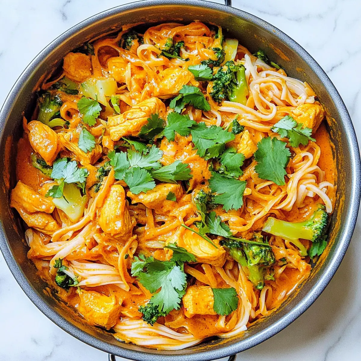 Irresistible Coconut Curry Chicken and Rice Noodles Recipe