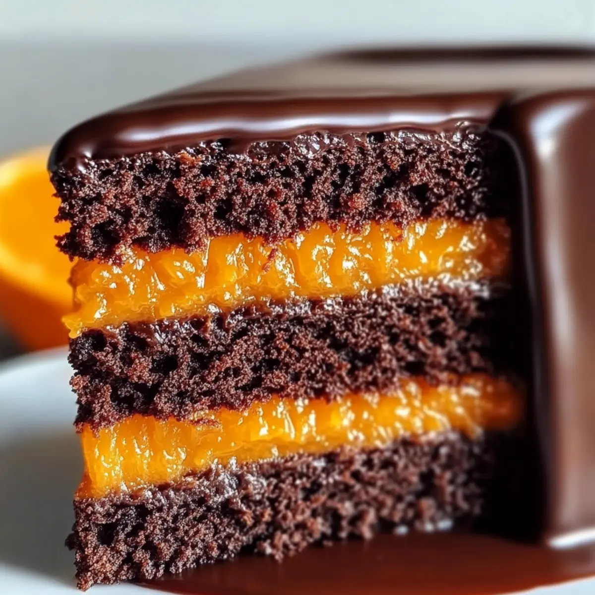 Ultimate Chocolate Orange Layer Cake with Ganache - Delicious