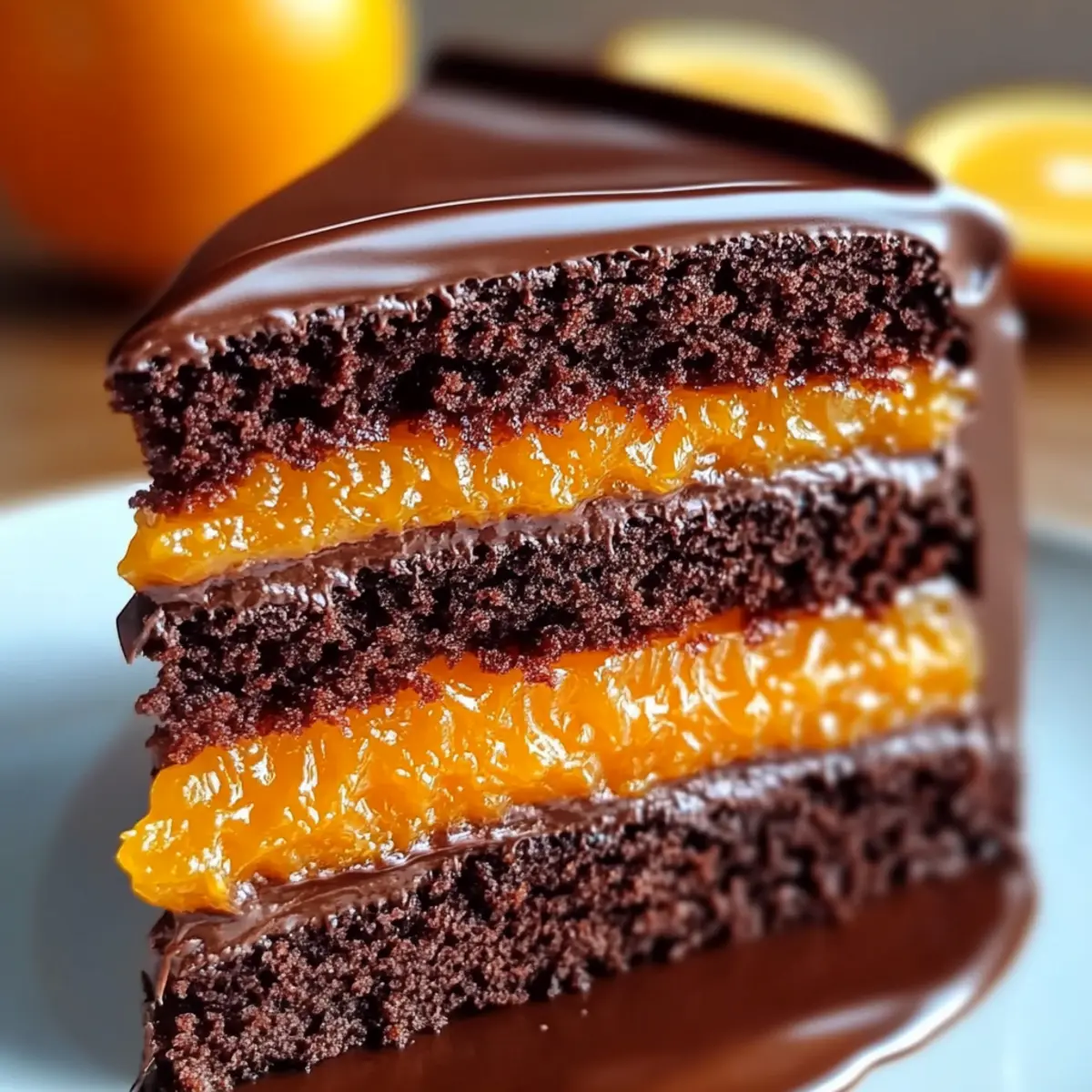 Ultimate Chocolate Orange Layer Cake with Ganache - Delicious