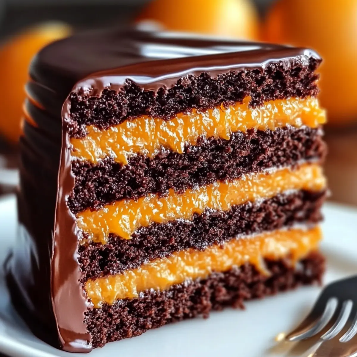 Ultimate Chocolate Orange Layer Cake with Ganache - Delicious