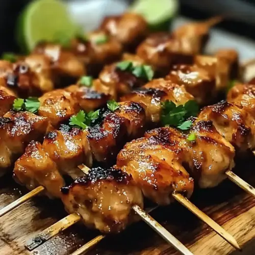 Grilled Thai Coconut Chicken Skewers: A Flavor Explosion! 4 Grilled Thai Coconut Chicken Skewers