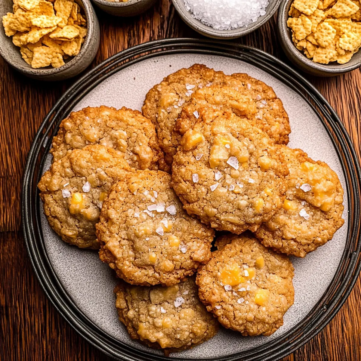 Irresistibly Chewy Cornflake Cookies with Caramel Bliss