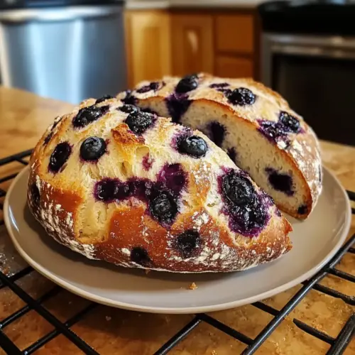 Blueberry Lemon Cream Cheese Sourdough Bread