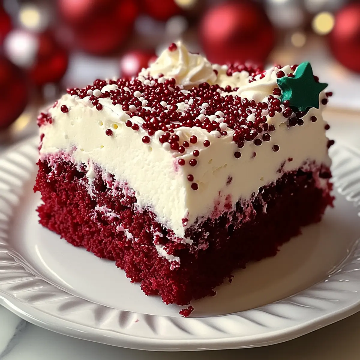 Christmas Red Velvet Poke Cake: A Creamy Holiday Delight 4 Christmas Red Velvet Poke Cake