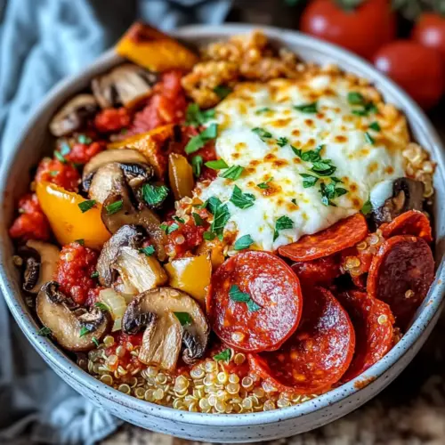 Deliciously Healthy Pizza Protein Bowl in Just 10 Minutes 1 Pizza Protein Bowl